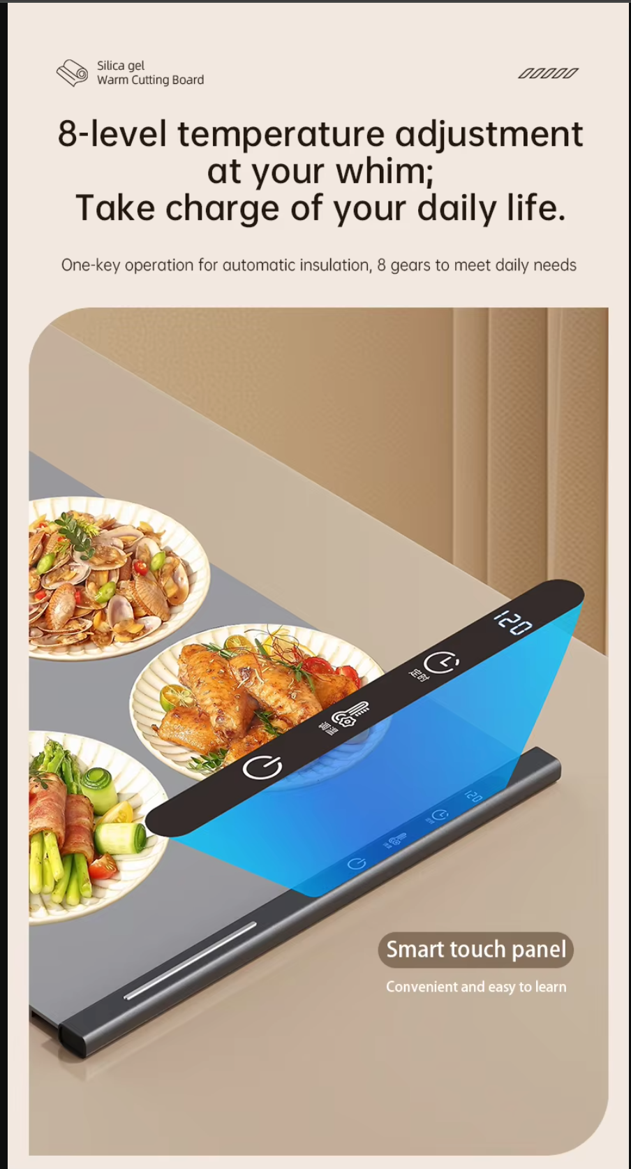 Foldable Food Warming Tray – Flexible Silicone Mat