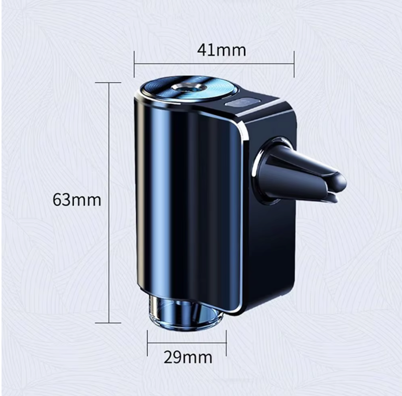 Car air diffuser with Ocean scent and 1 essential oil capsule