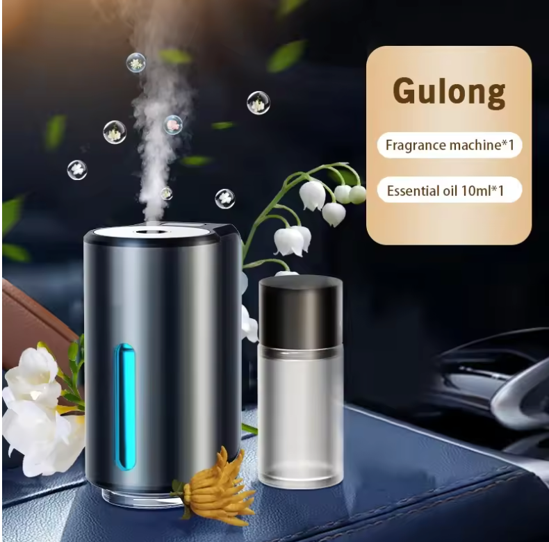 Car air diffuser with Gulong scent and 3 essential oil capsules