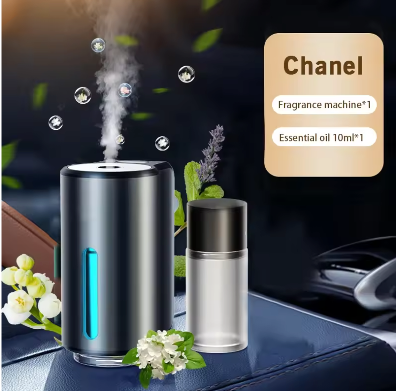 Car air diffuser with Floral scent and 3 essential oil capsules