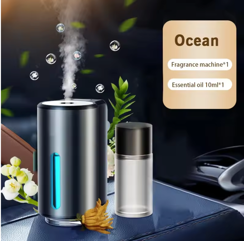 Car air diffuser with Ocean scent and 3 essential oil capsules