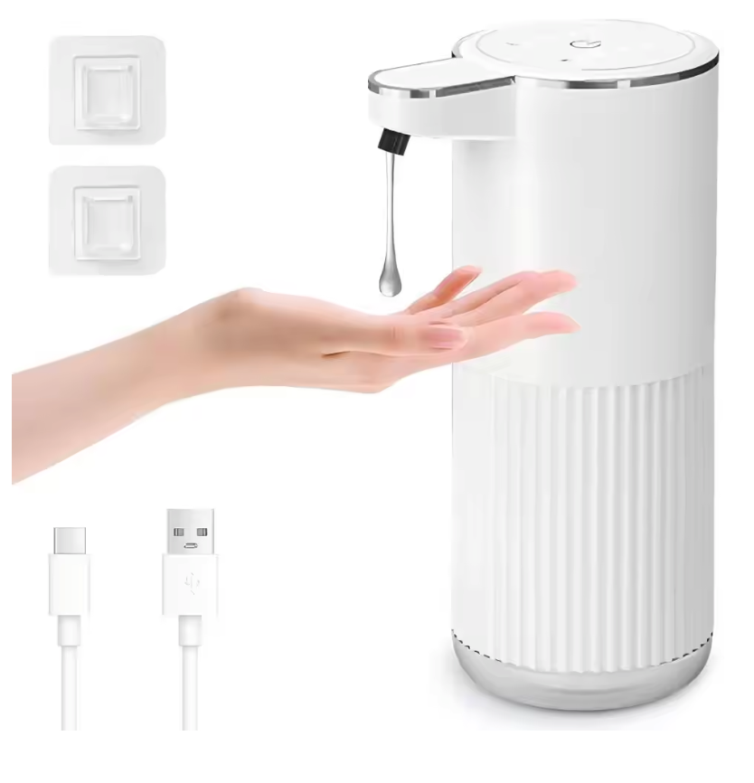 Automatic Soap Dispenser - White side view