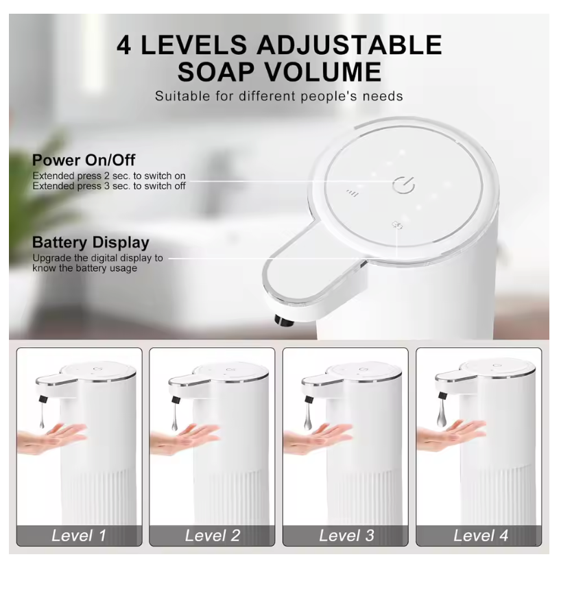 Automatic Soap Dispenser - Black liquid variant