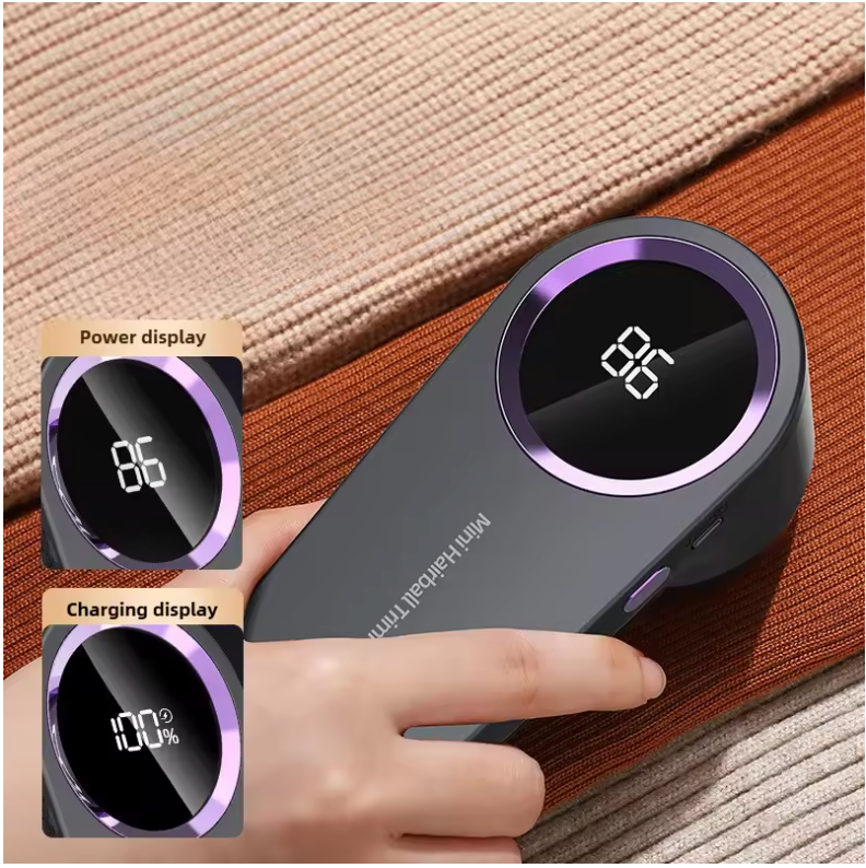 Electric Lint Remover power display and charging display